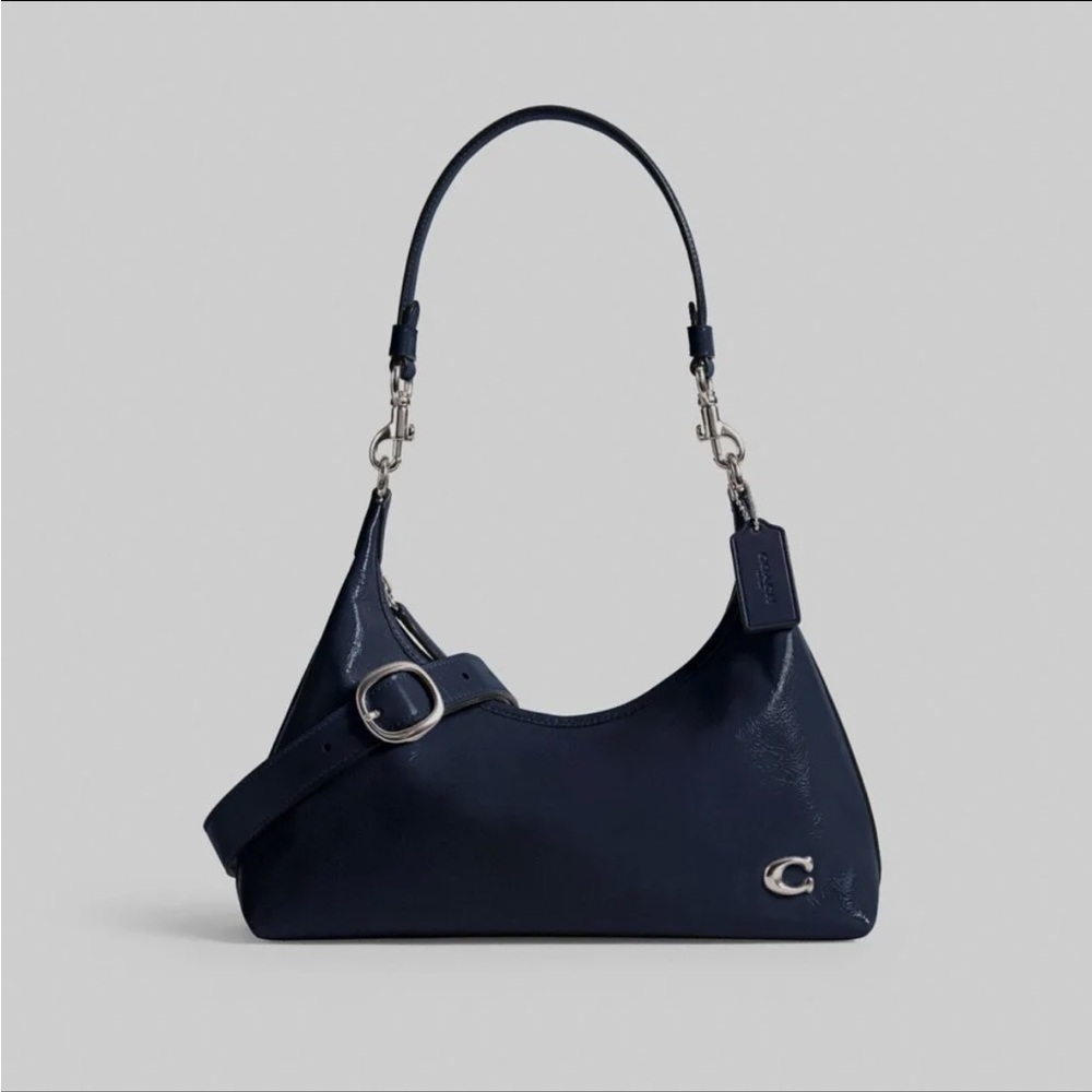 ISO Coach juliet in deep blue glazed leather